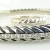 Vintage Coqui el Original Cable Cuff Bracelet & Ring Set 925 Steel & Diamonds
