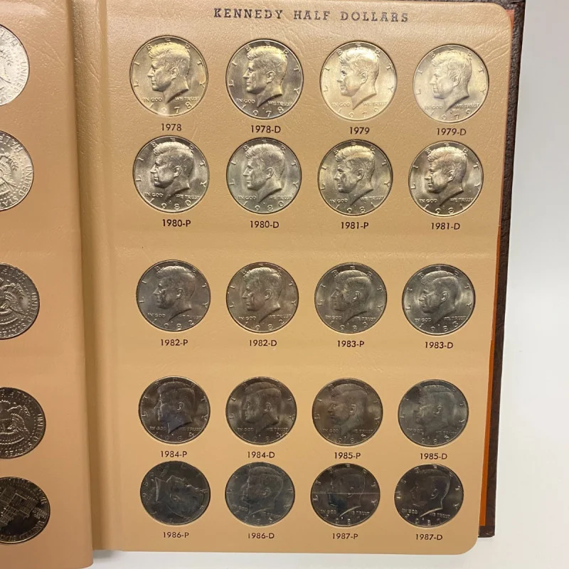 DANSCO ALBUM #7166 1964-2017 Kennedy Half Dollars Set of 88 Coins (1964-2011)