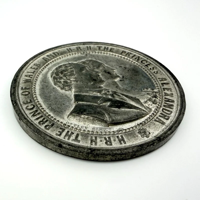 Great Britain 1863 MARRIAGE OF THE PRINCE OF WALES & ALEXANDRA white metal 51mm