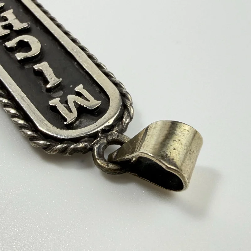 Egyptian Hieroglyphic Elegant Sterling Silver CARTOUCH personalize MICHELLE