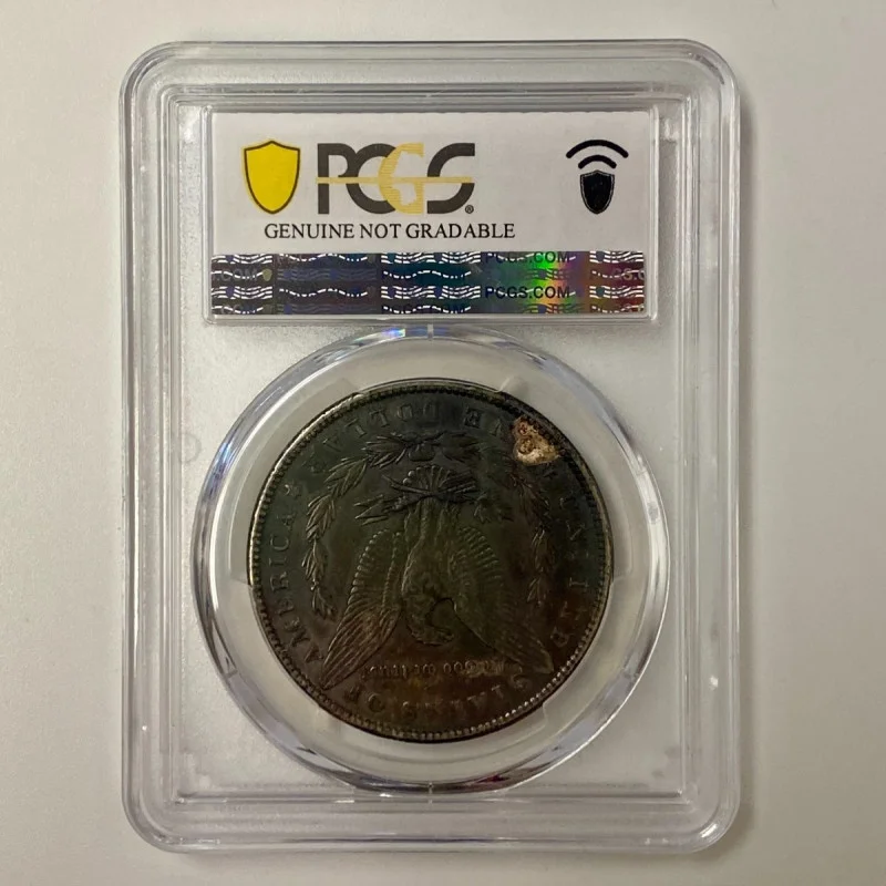 1889 $1 Morgan Silver Dollar PCGS Genuine AU Details