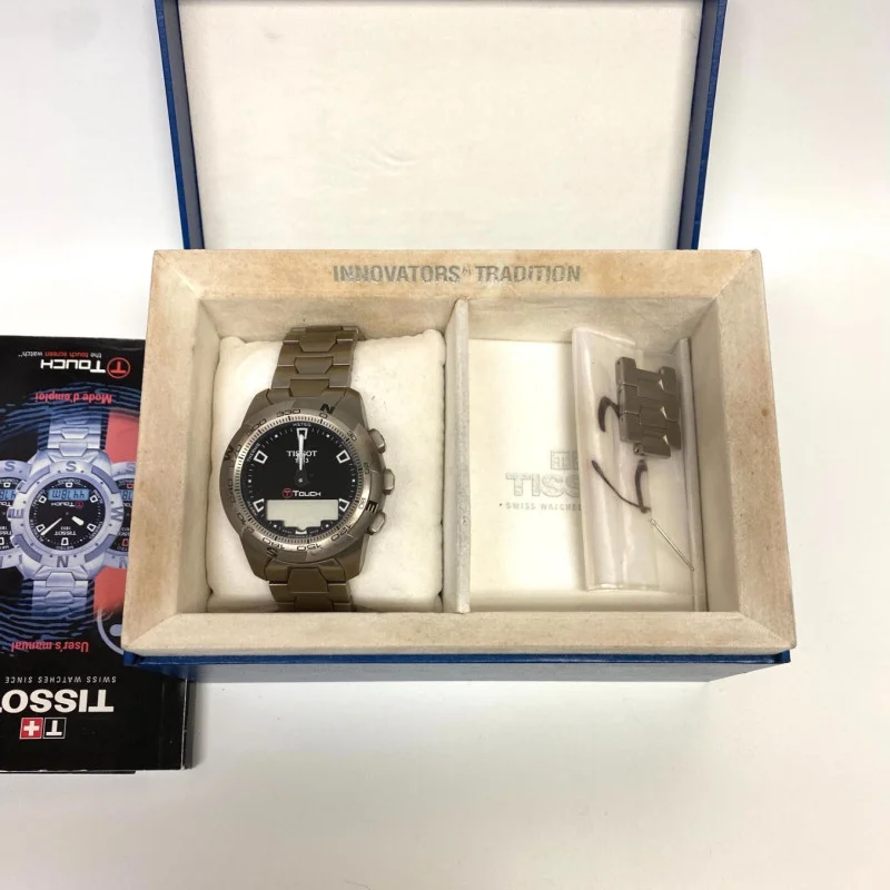 Tissot T Touch T047420A Titanium Swiss Made Smart Watch Full Pack