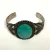 Vintage Cuff Bracelet Bell Sterling with Turquoise