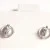 Sterling Silver Designed with Cubic Zuconia Gems Woman's Earrings