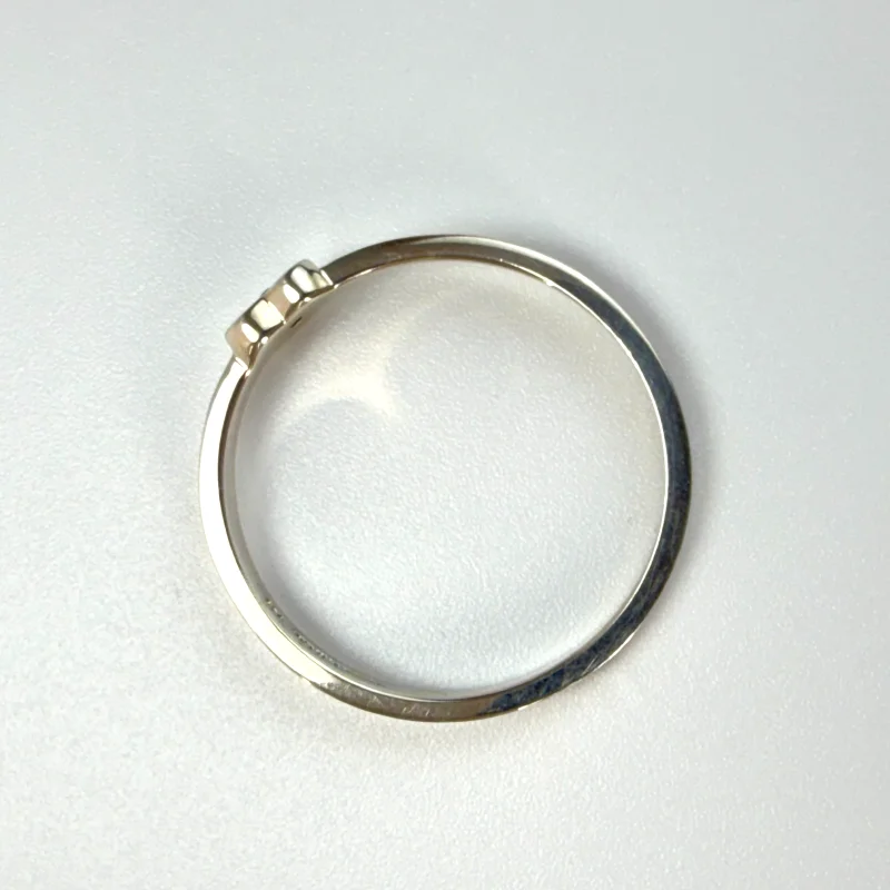 Tiffany & Co. Sterling Silver Paloma Picasso Diamond Modern Heart Ring Size 12
