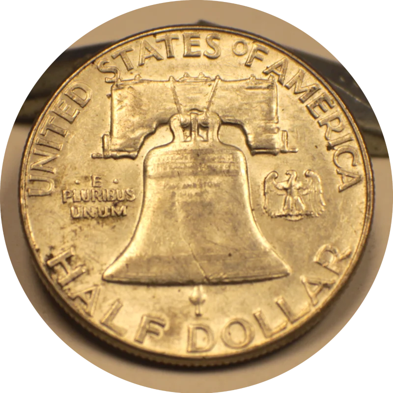 1963  Franklin Half Silver Dollar Coin #009