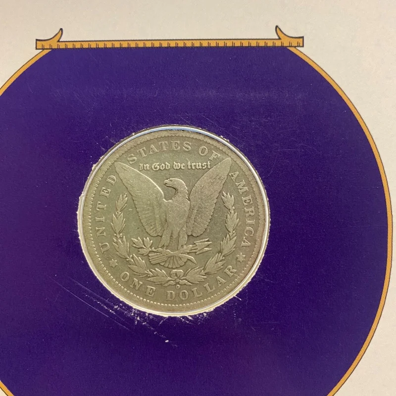 1899 Morgan Silver Dollar and Commemorative Stamp 5c Card Collection