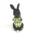 Authentic Vintage Heirloom Edition Rabbit Bunny Holding Egg Cast Iron Figurine !