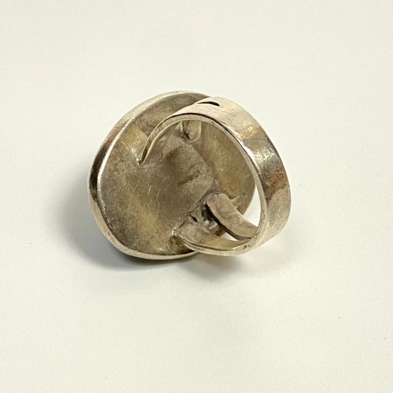 Vintage Sterling Silver Turquoise Ring Size 6.5