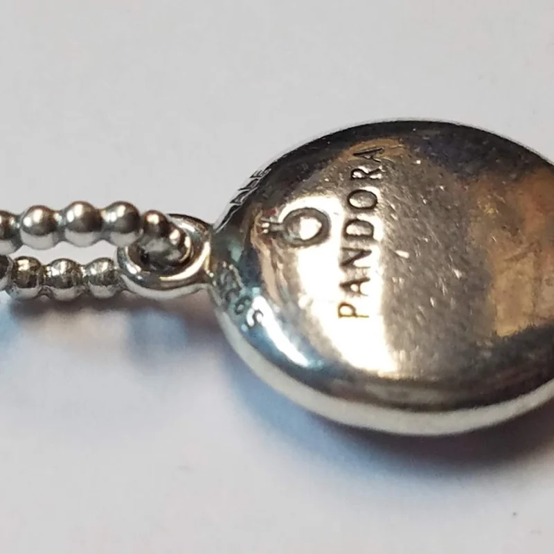 Genuine PANDORA Pink RIBBON Pendant Charm 