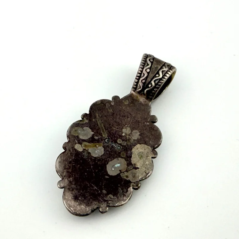 Turquoise Sterling Silver Pendant Southwestern Native American Carolyn Pollack