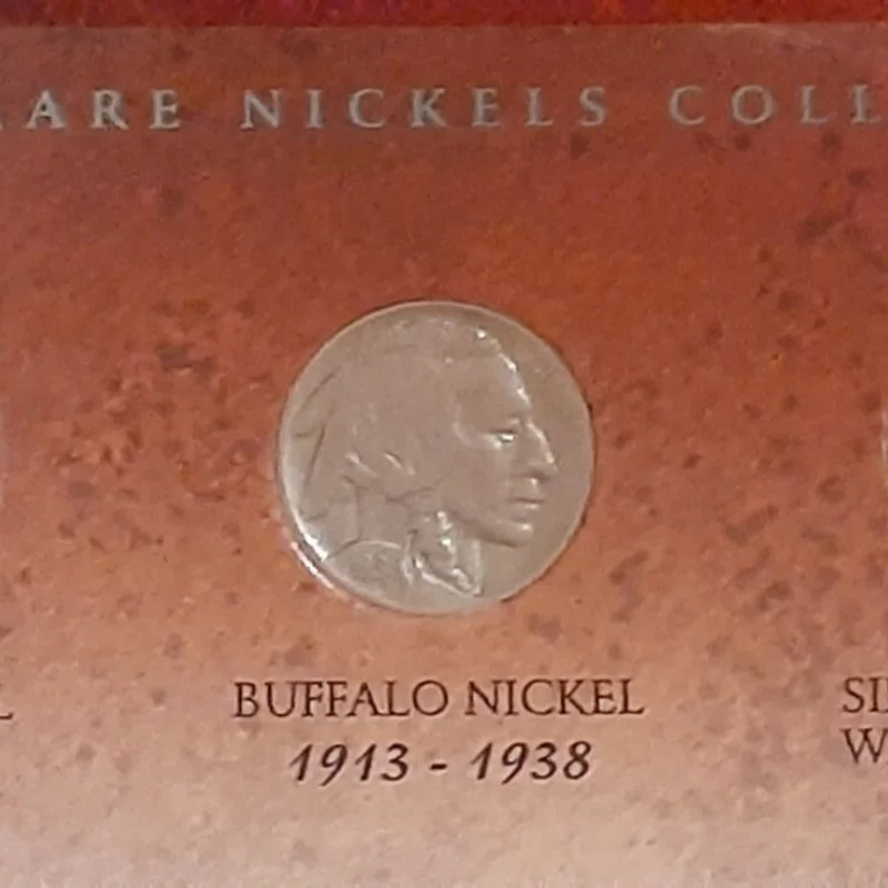 Three  Rare Nickels Collection Liberty, Buffalo, Jefferson Silver War