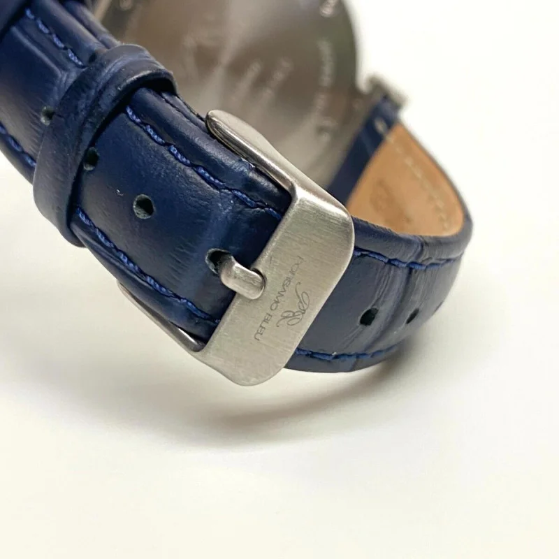 Porsamo Bleu Dahlia Leather Strap Watch, 34 mm