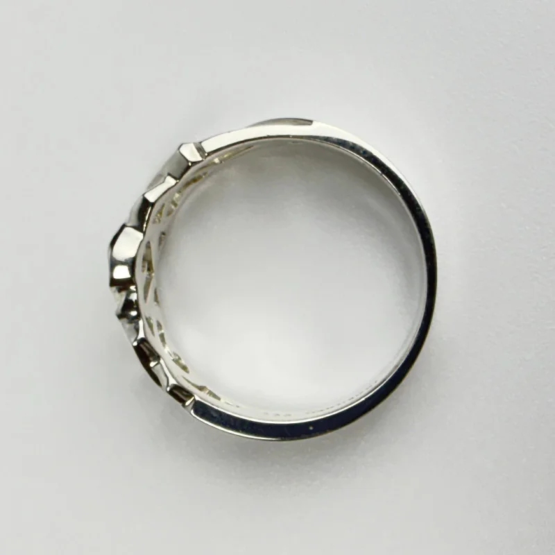 TIFFANY & CO PALOMA PICASSO TRIPLE LOVING HEARTS STERLING SILVER RING 6