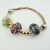 925 Sterling Silver Italian RCI Bracelet With Large Charms, 7.5 ich