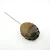 Vintage Handmade Sterling Silver Natural Oval Brown Agate Pin
