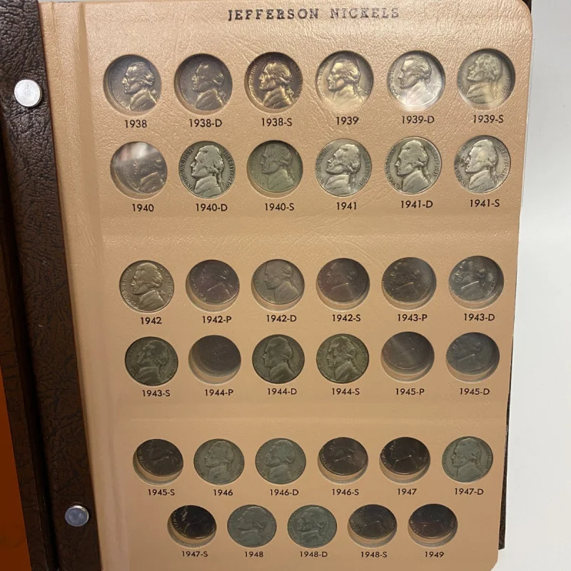 Jefferson Nickels Dansco Album with Proofs #8113 - 1938 to 2005 - No Coins