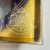 Kosta 1973 Annual Plate by U. Lindstrand Blue Glass Gold Viking Ship in Box