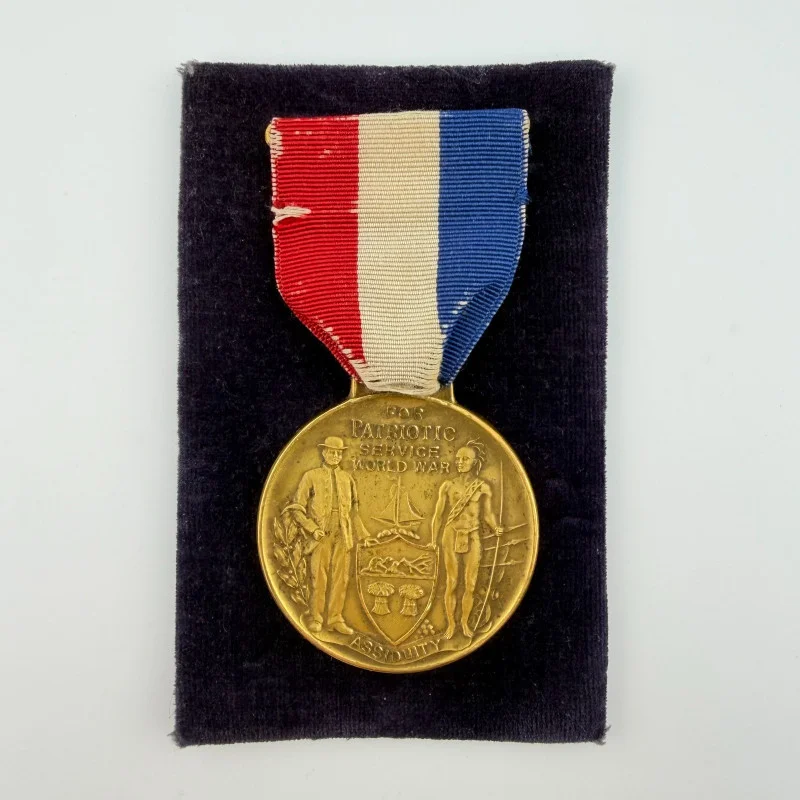 WWI Albany, NY Awarded Patriotic Service World War Medal 1917–1919 (Name & Rank)