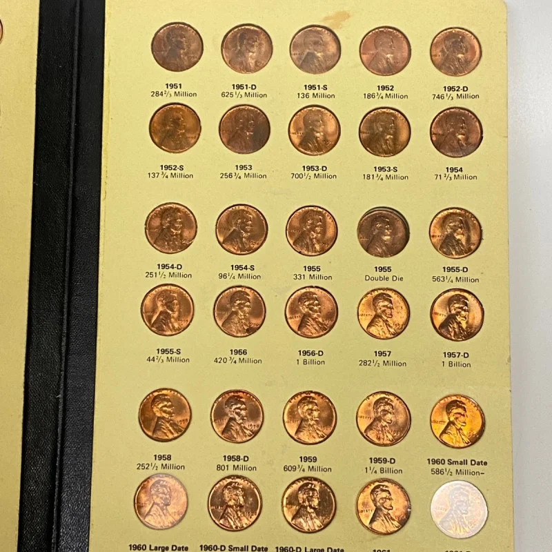 Library of Coins Lincoln Cent Album Vol-3 With 85 Brilliant Uncirculated Cents