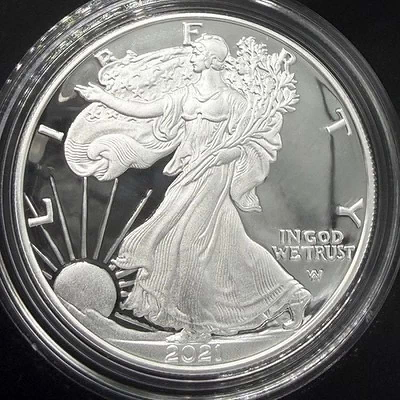 2021-W American Eagle 1 oz Silver Proof Coin Type 2 OGP Box COA US Mint