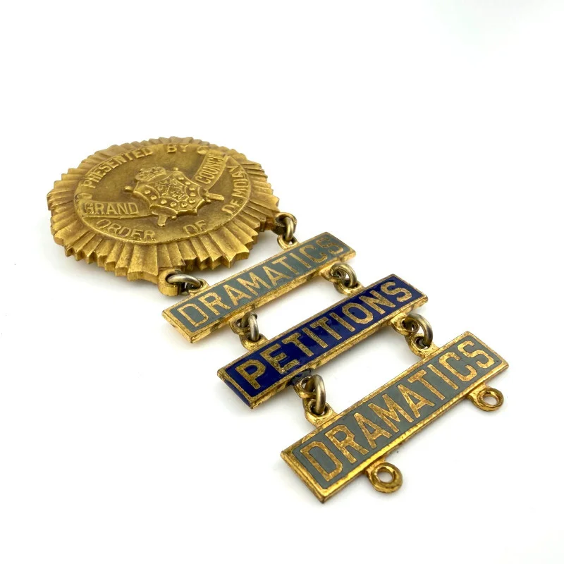 Order Of Demolay Medal Presented Grand Council, Attendance, Petitions Enamel