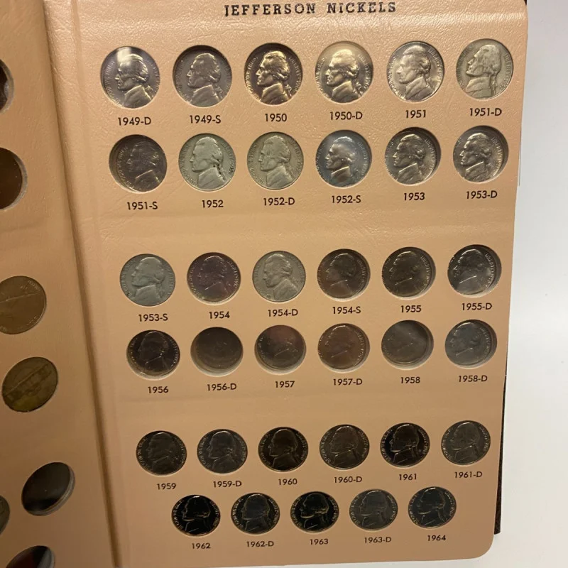Jefferson Nickels Dansco Album with Proofs #8113 - 1938 to 2005 - No Coins