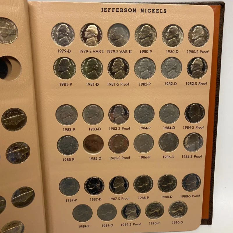 Jefferson Nickels Dansco Album with Proofs #8113 - 1938 to 2005 - No Coins