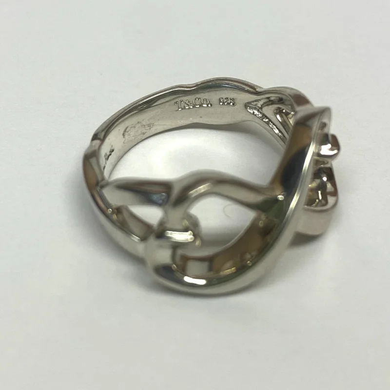 Tiffany & Co. Paloma Picasso Loving Heart Infinity Ring in Sterling Silver 4