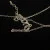 Silver 925 and White Sapphire, Celestial Protector Eye Chain Pendant 18 inches