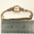 Vintage Ladies GRUEN VERI-THIN Watch 14K Gold 2 Diamonds Swiss Made 17 Jewel