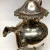 Antique Silver On Copper Large Teapot