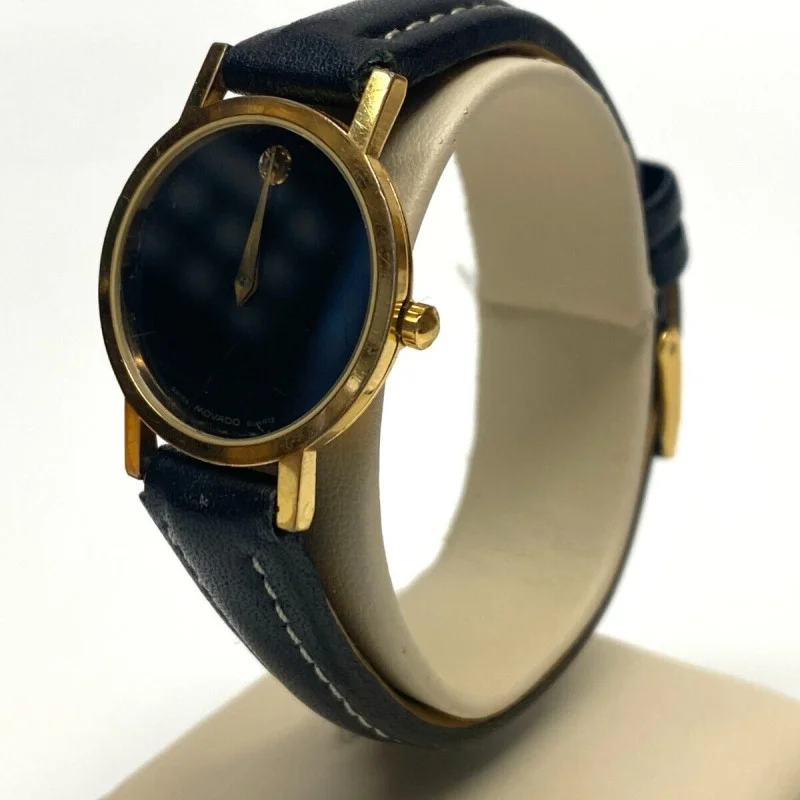 Movado 87.A1.832 Ladies Gold Tone Black Museum Dial Ladies Watch