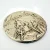 Apollo 11 NASA Space Moon High Relief Medal 2" Silvered Bronze Coin Medallion