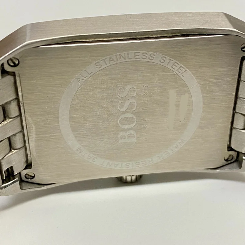 Vintage Hugo Boss Rectangular Silver Dial Quartz