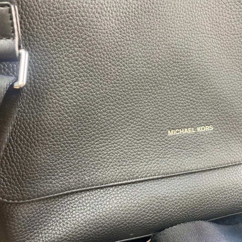 Mason 33S0LMSM7E Explorer MSGR Leather Messenger Bag In Black
