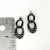 Vintage Sterling Silver Marcasite Interlocking Circle Dangle Earrings