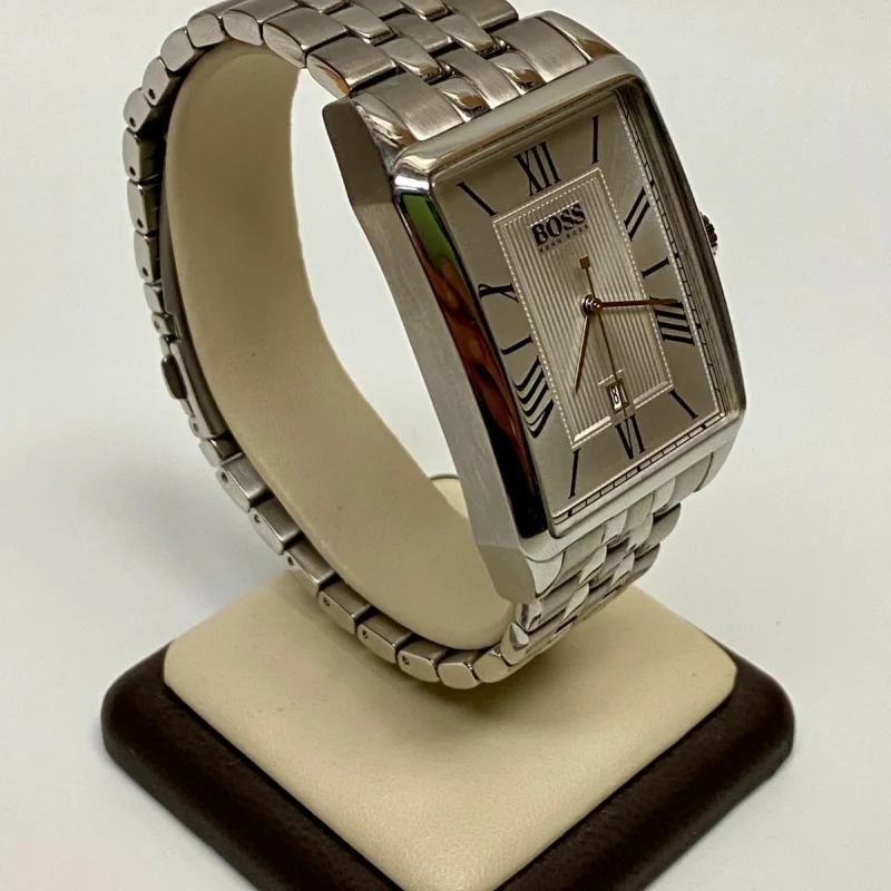 Vintage Hugo Boss Rectangular Silver Dial Quartz