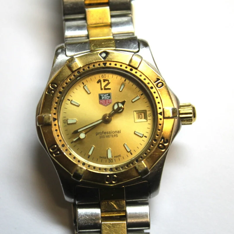 Tag Heuer Professional 200M Date 18K Gold-Plated & Steel 