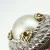 Judith Ripka Sterling Silver White Pearl & Orange Tourmaline Ring - Size 7.5