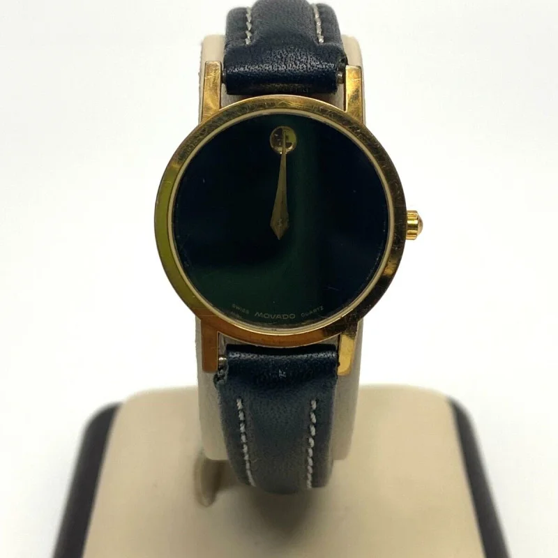 Movado 87.A1.832 Ladies Gold Tone Black Museum Dial Ladies Watch