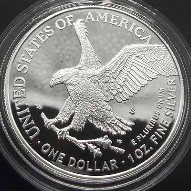 2021-W American Eagle 1 oz Silver Proof Coin Type 2 OGP Box COA US Mint