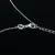 Silver 925 and White Sapphire, Celestial Protector Eye Chain Pendant 18 inches