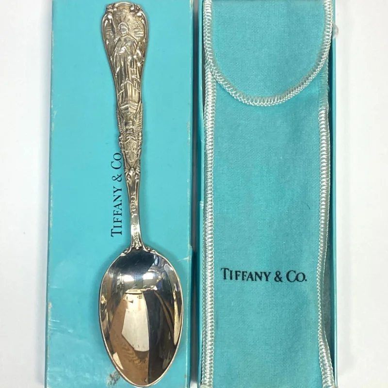 Souvenir Spoon "Statue of Liberty" New York City by Tiffany & Co - Sterling, 6"