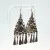 Oxidized Sterling Silver Black Onyx Chandelier Dangle Earrings - 925 China