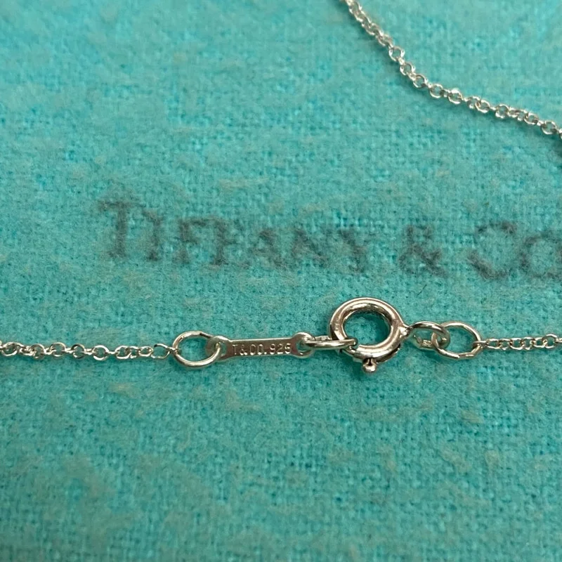Tiffany & Co. Paloma Picasso Sterling Silver Double Heart Pendant Necklace