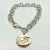 Tiffany & Co. Sterling Silver Round Tag Link Bracelet
