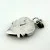 Vintage Handmade Sterling Silver 925 Fire Opal & Snowflake Obsidian Pendant