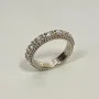 Judith Ripka Sterling Silver Cz Ring Size 6 Stackable Band 925, 4.4g, 4.5 mm