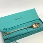 Tiffany & Co. Elsa Peretti 925 Sterling Silver Open Heart Silver Feeding Spoon